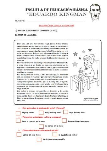 Evaluación de lengua