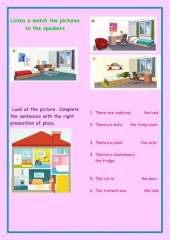 Prepositions of place