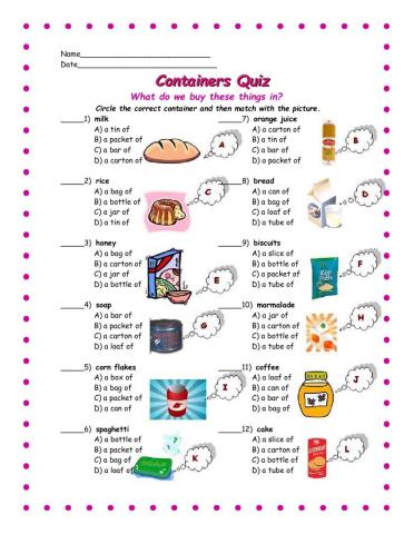 containers quiz