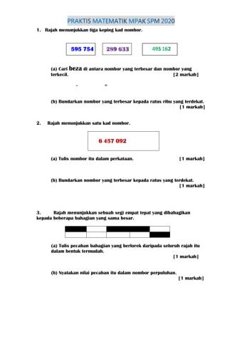 Praktis Math MPAK SPM 2020