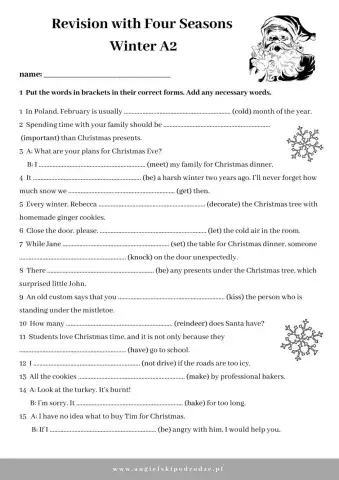 Egzamin ósmoklasisty - Revision with Four Seasons - Winter