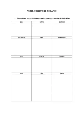 Presente de indicativo