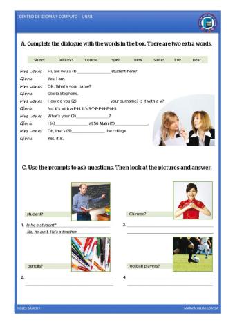 Workbook module 1 Elementary