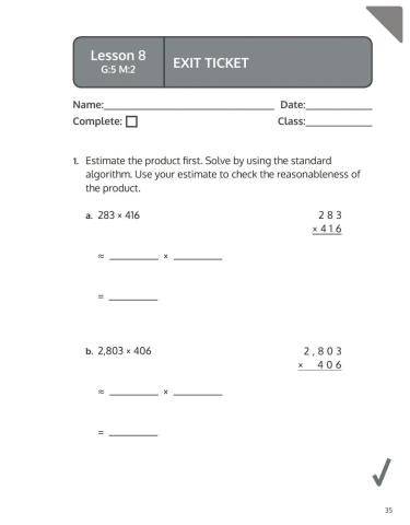 Estimate and multiply