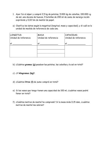 Problema unidades de medida