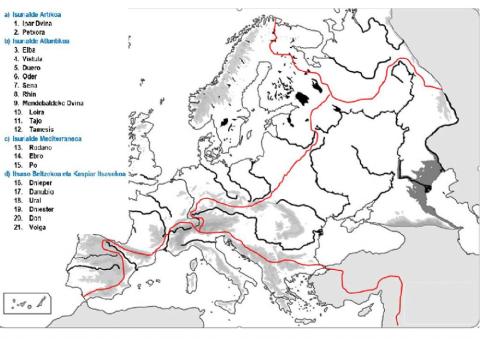 Europako ibaiak eta isurialdeak
