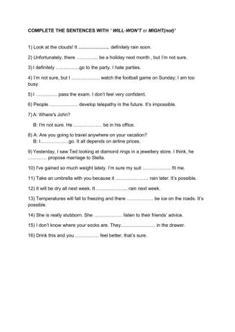 Will-won't-might-might not