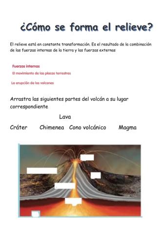 Como se forma el relieve