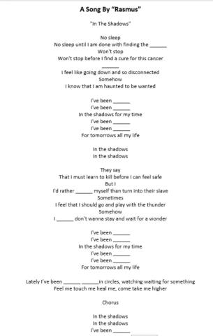 Present perfect continuous song