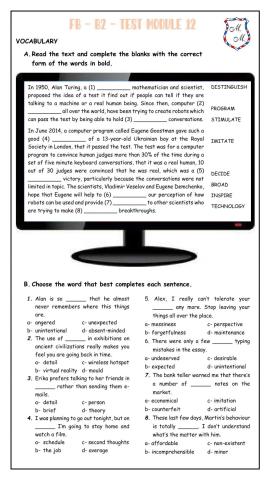 FB-B2 Test module 12