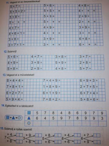 Összeadás 20-ig tizesátlépéssel
