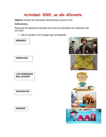 Actividad de finalización de año