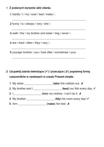 Present Simple (affirmative and negative)