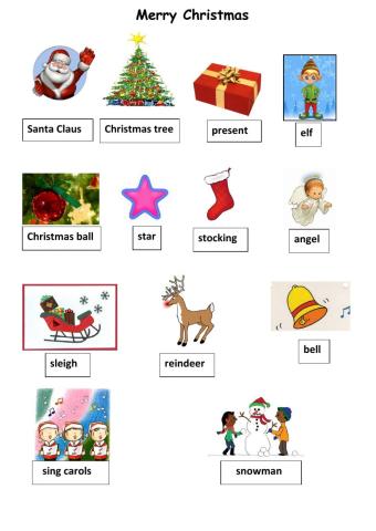 Christmas Vocabulary