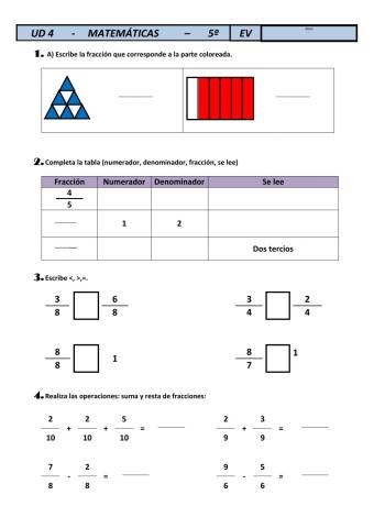 Unidad 4 matemáticas