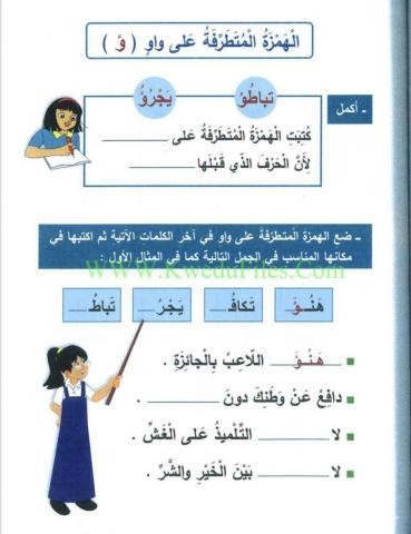 الهمزة المتطرفة على واو