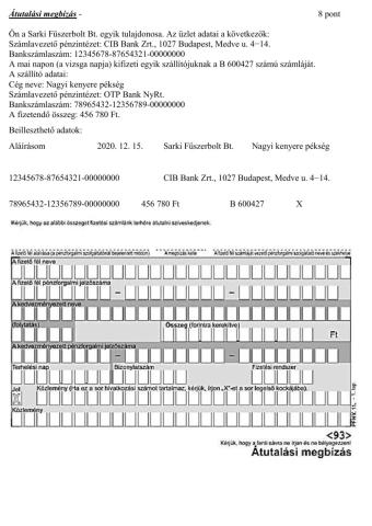 Átutalási megbízás