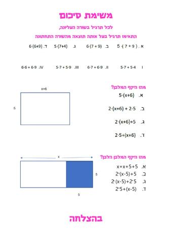חוק הפילוג - היקף מלבן