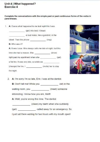 Past Simple and Continuous