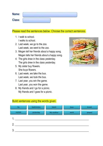 Simple Present Tense-Simple Past Tense