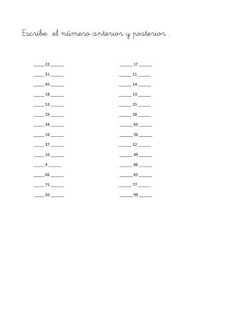 Anterior y posterior