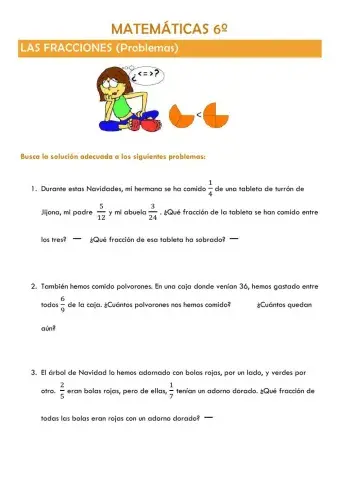 Fracciones (Problemas)