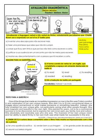 Avaliação diagnóstica