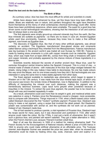 Reading part 3 text 2