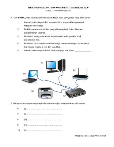 Latihan 2 TMK Tahun 5 2020