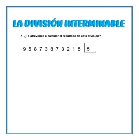 La división interminable