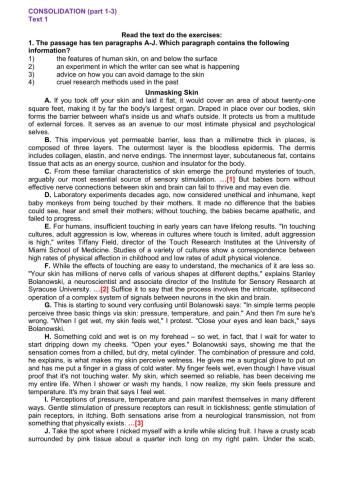 Read consolifation 1-3