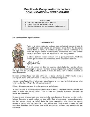 Comprensión de Lectura