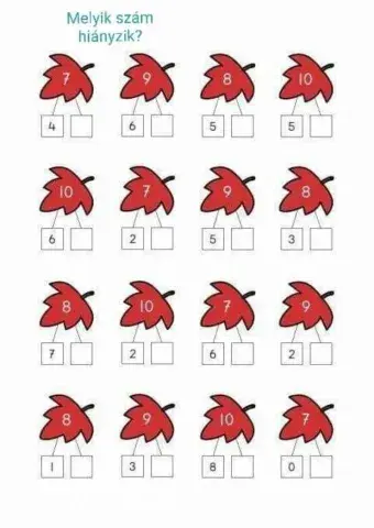 Számok felbontása 0-10