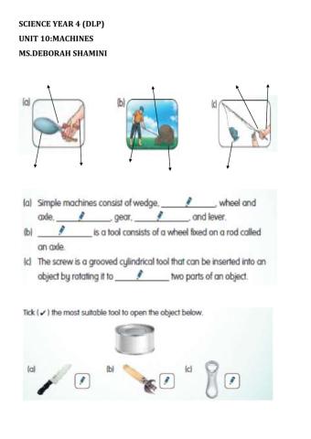 Year4 Science-Machine