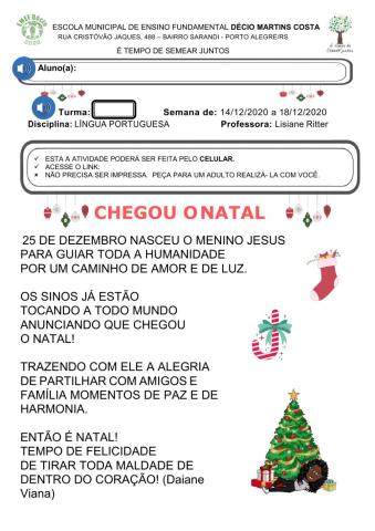 Atividade de Natal