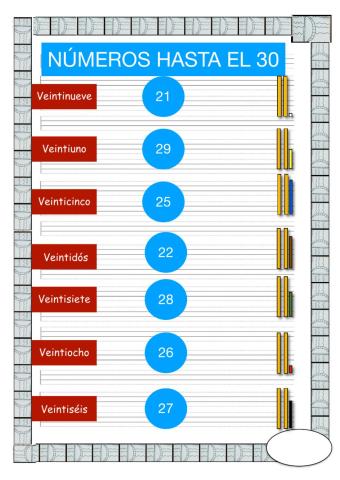 Números hasta el 30. 16-12-2020