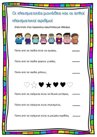 Οι κλασματικές μονάδες και οι απλοί κλασματικοί αριθμοί