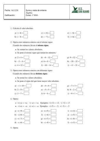 Suma y resta de enteros v4