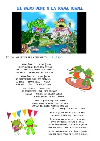El sapo Pepe y la rana Juana