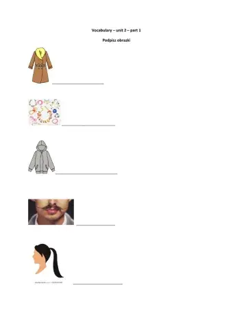 Vocabulary - revision