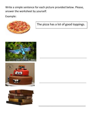 Complete Simple Sentence 3