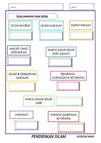 Perbezaan Solat Zuhur dan Solat Jumaat - Ustazah Wani