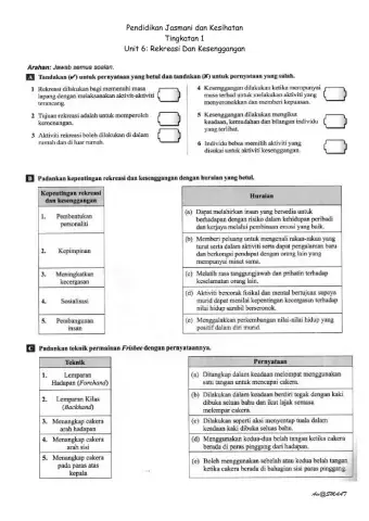Rekreasi dan kesenggangan