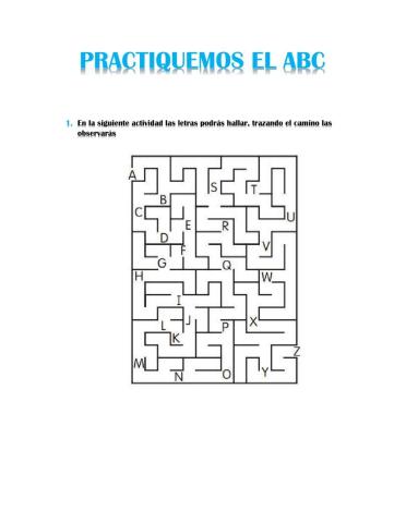 Practiquemos el ABC