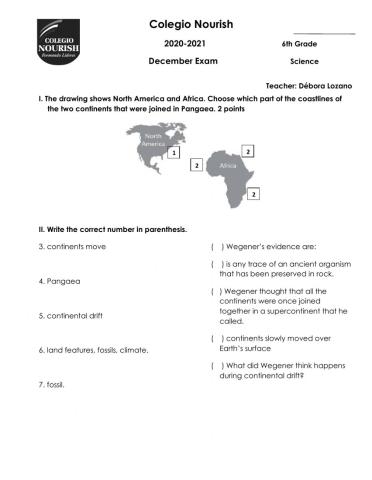 Science December Exam