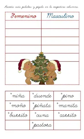 Masculino y femenino