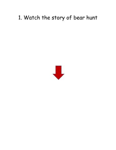 Bear hunt worksheet