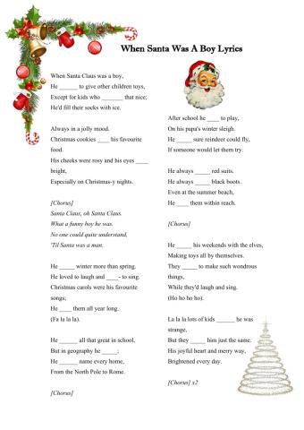 When Santa was a Boy