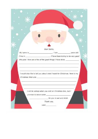 Letter to Santa Claus