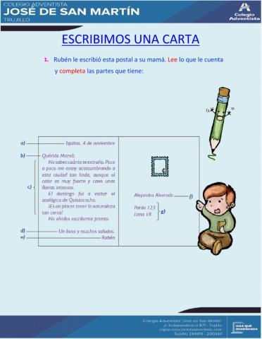 Escribimos una carta